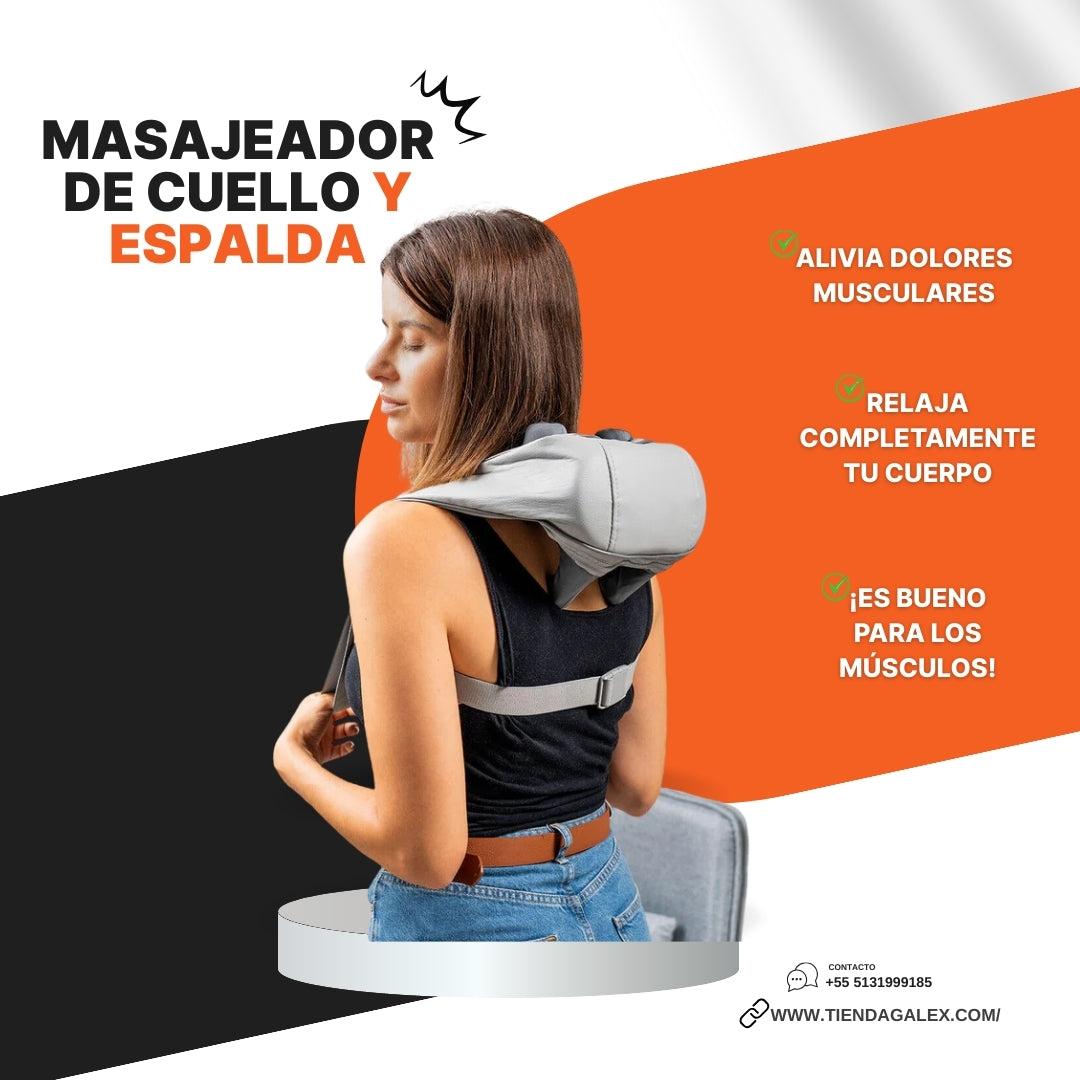 Silax Pro+ - Masajeador de Cuello y Espalda 6D Recargable